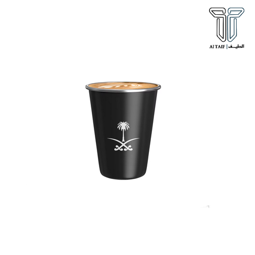 كوب قهوة معدني بتصميم الشعار الوطني – سعة 350 مل