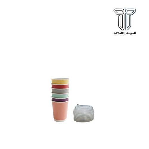 أكواب ورقية مع أغطية 🥤 