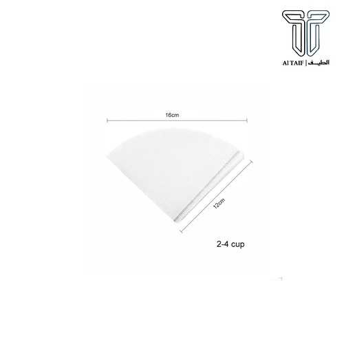 ورق ترشيح قهوة شكل V