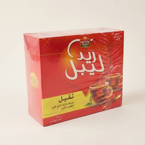شاي ريد ليبل الأسود الثقيل، 100 كيس