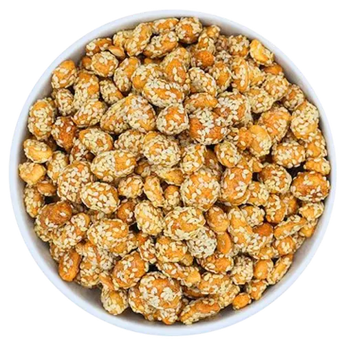 فول سوداني بالسمسم المحمص