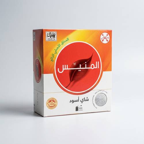 شاي المنيس الأسود الأصيل - 100 كيس