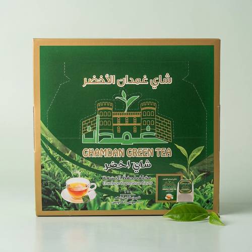 شاي غمدان الأخضر الفاخر | 100 كيس