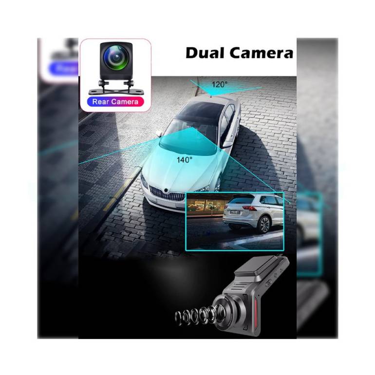 داش كام كاميرا مراقبة للسيارات امامية وخلفية بدقة عالية FHD1080