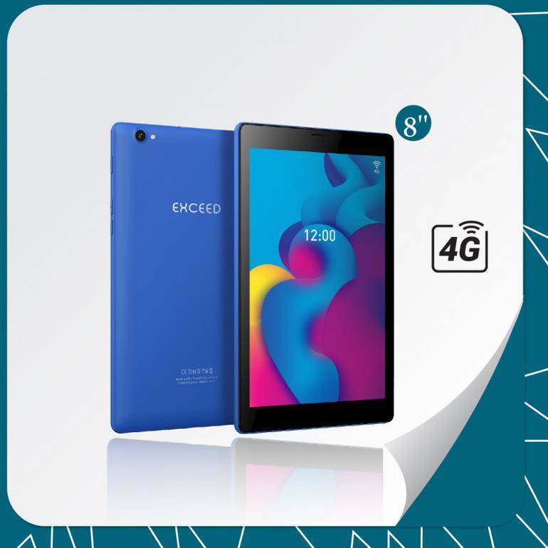 تابلت أكسيد EX8S1 ماجنا  8" 4G  3GB+32GB كاميرا 8MP + 5MP  - ازرق