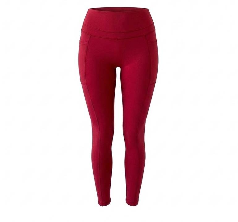 High-Waisted Leggings - Ruby Red