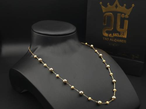 عقد البابلز إيطالي ذهب فاخر عيار 21