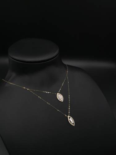 عقد ذهب عيار 18