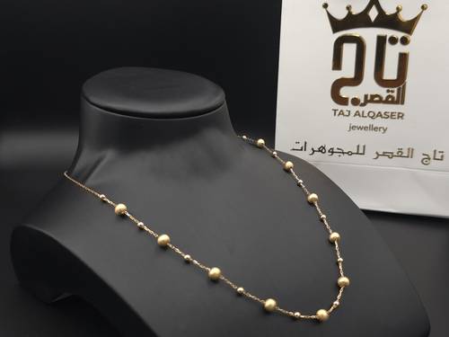 عقد البابلز إيطالي ذهب فاخر عيار 21
