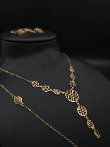 طقم ذهب عيار 21  