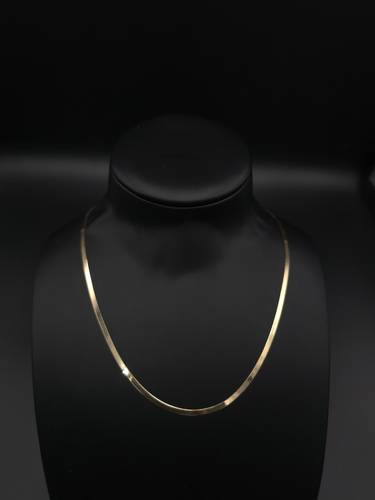 عقد فلات إيطالي ذهب عيار 18