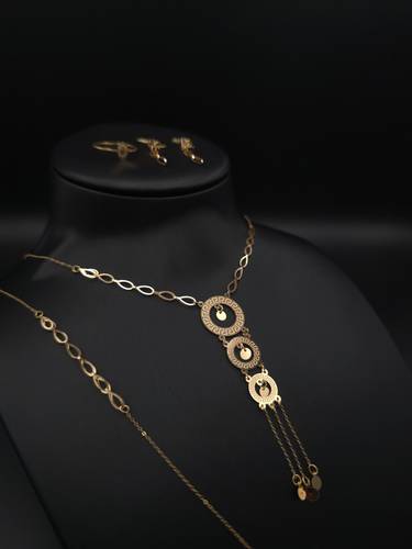 طقم ذهب عيار 21