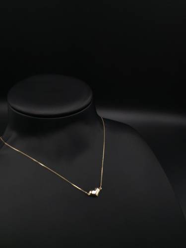 عقد إيطالي قلب ذهب عيار 18