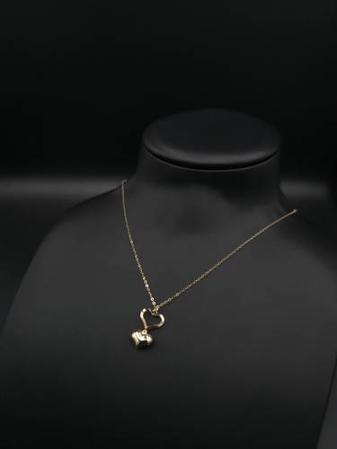 عقد إيطالي قلب ذهب عيار 18