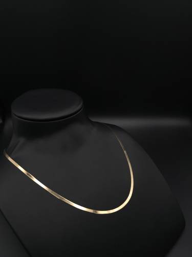 عقد فلات إيطالي ذهب عيار 18