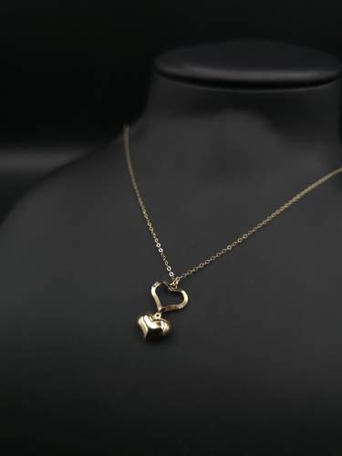 عقد إيطالي قلب ذهب عيار 18