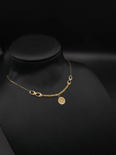 عقد ذهب عيار 21