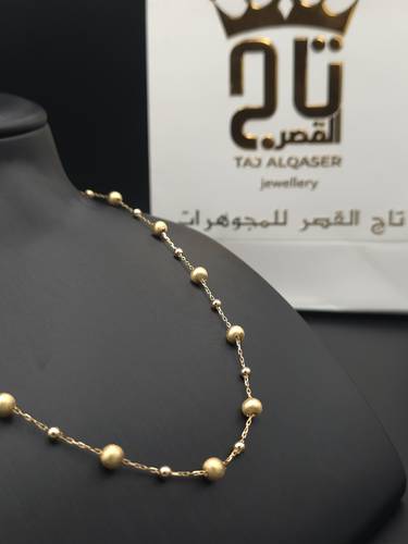 عقد البابلز إيطالي ذهب فاخر عيار 21