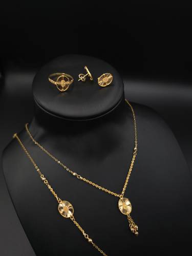 طقم ذهب عيار 21