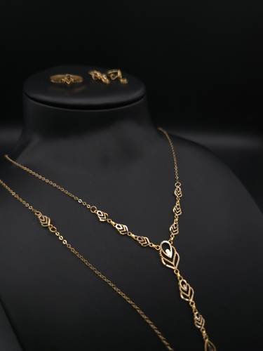 طقم ذهب عيار 21