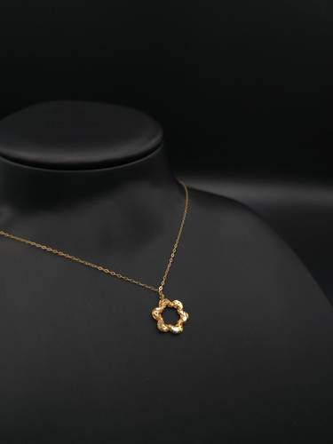 عقد دبل فيس ذهب عيار 21