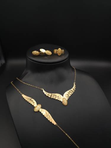 طقم جناح الصقر ذهب عيار21