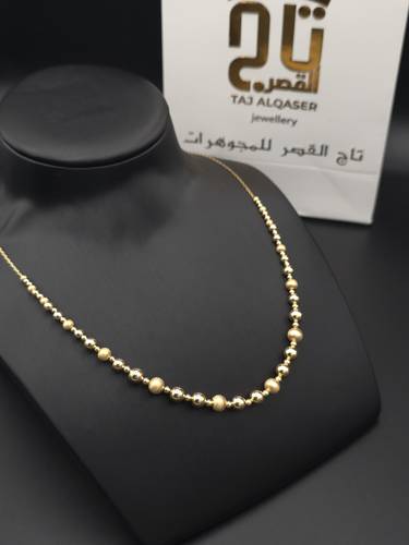 عقد البابلز إيطالي ذهب فاخر عيار 21
