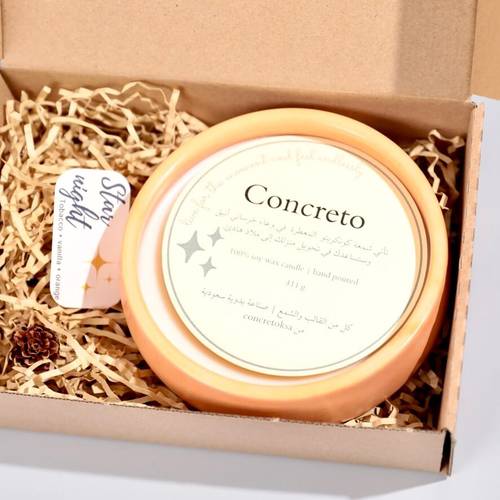 شمعة الشتاء من ConcretoKSA
