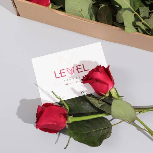 صندوق منسق الورد من ليفيل فلاورز | داخل الرياض فقط