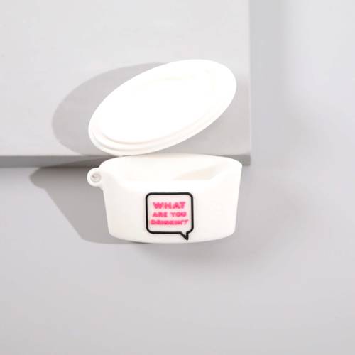 غطاء Airpods Dunkin ابيض