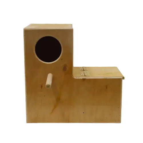 Wooden nest for birds