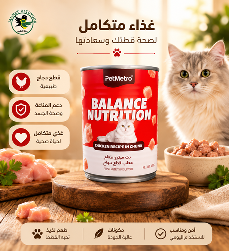 بت ميترو قطع دجاج 430جرام PETMETRO CHICKEN         
