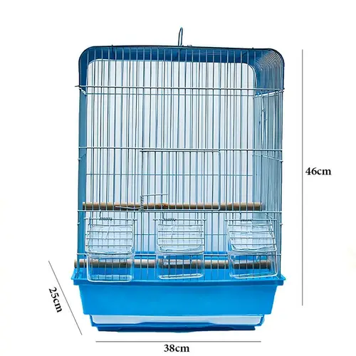 Multicolored Metal Bird Cage