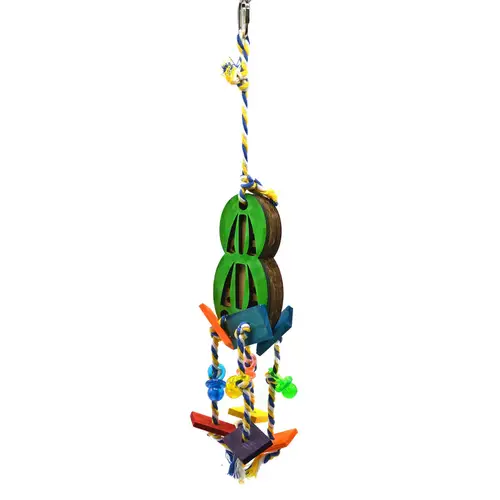 Game birds to stimulate mental activity of ropes and colorful wood