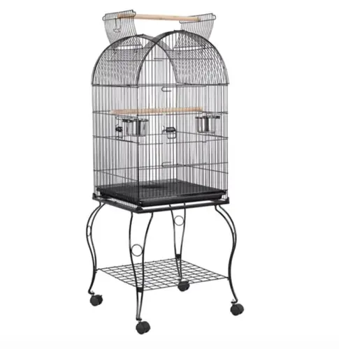 Large moving parrot cage with wheels