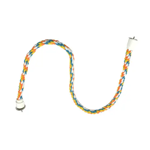 Chewing rope for flexible birds