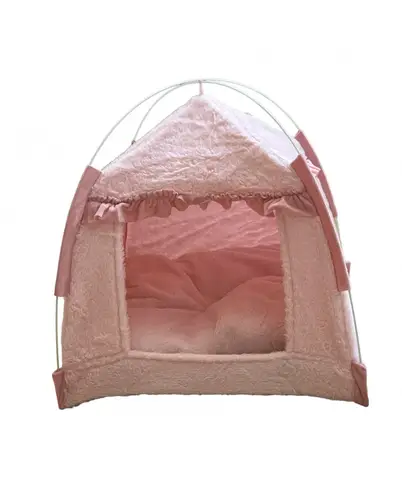 Tent with brushes