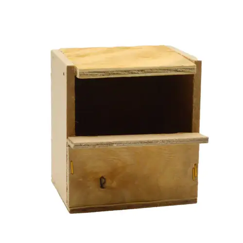 Wooden nest for birds