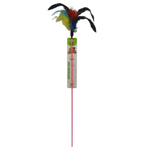 Interactive beacon for cats and pets with plastic handle