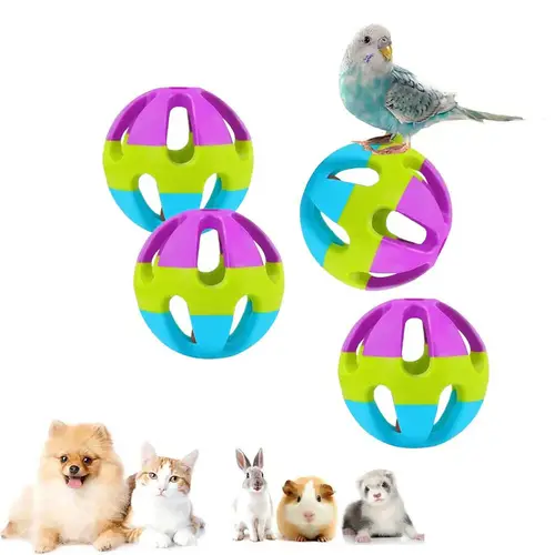 Colorful Ball Game with 8 cm Cat Bell