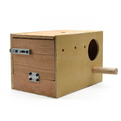 Wooden nest for birds