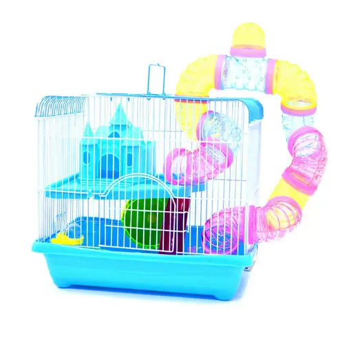 Metal Hamster Cage With Accessories For Play