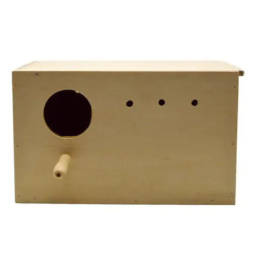Wooden nest for birds