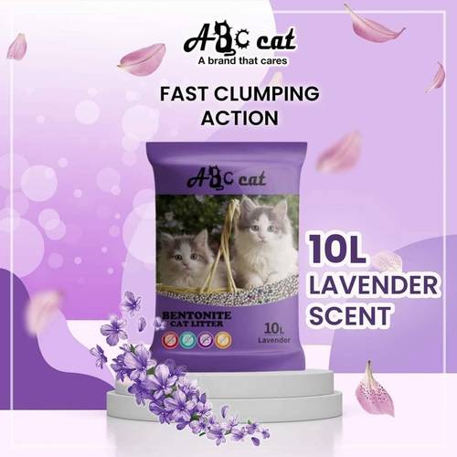 ABC Bentonite Cat Sand With 10 Liter Lavender Scent