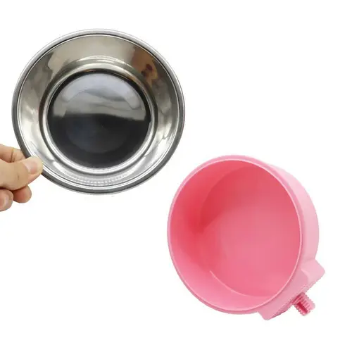 Removable Animal Food Bowl 2 in 1 Stainless Steel