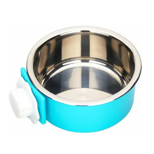 Removable Animal Food Bowl 2 in 1 Stainless Steel
