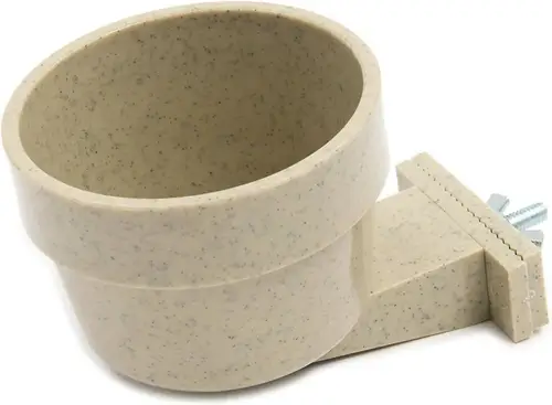 Pot Food and Water for Plastic Pets with Suspensible Clip Holder