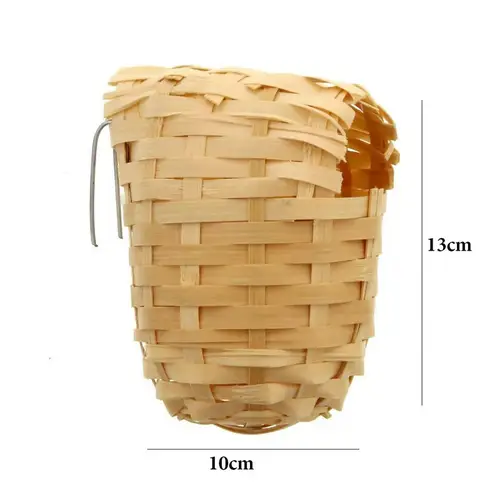 Nest wicker birds with hook for suspension