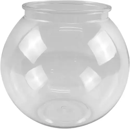 Transparent Circular Fish Basin Middle