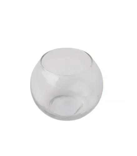 Large Round Glass Vase